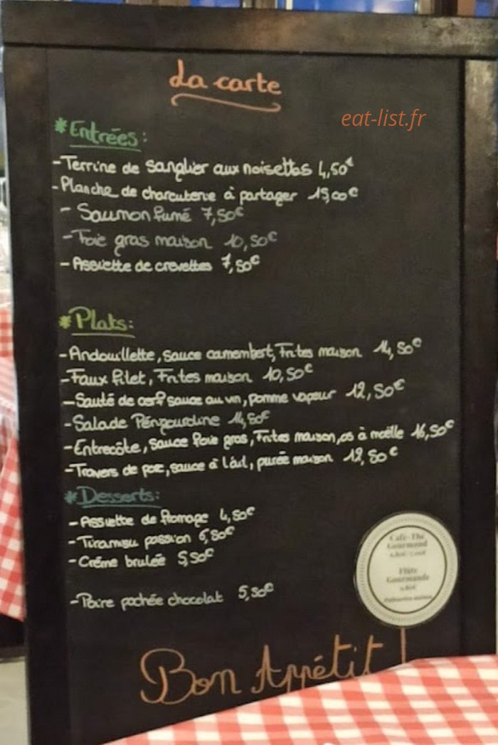 Chez Grand'Mère — carte page 1