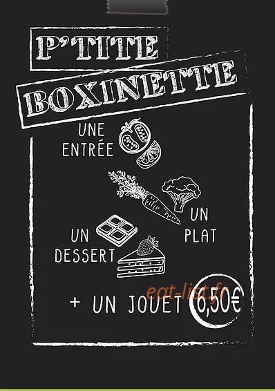 P'tite Cuisine — carte page 2