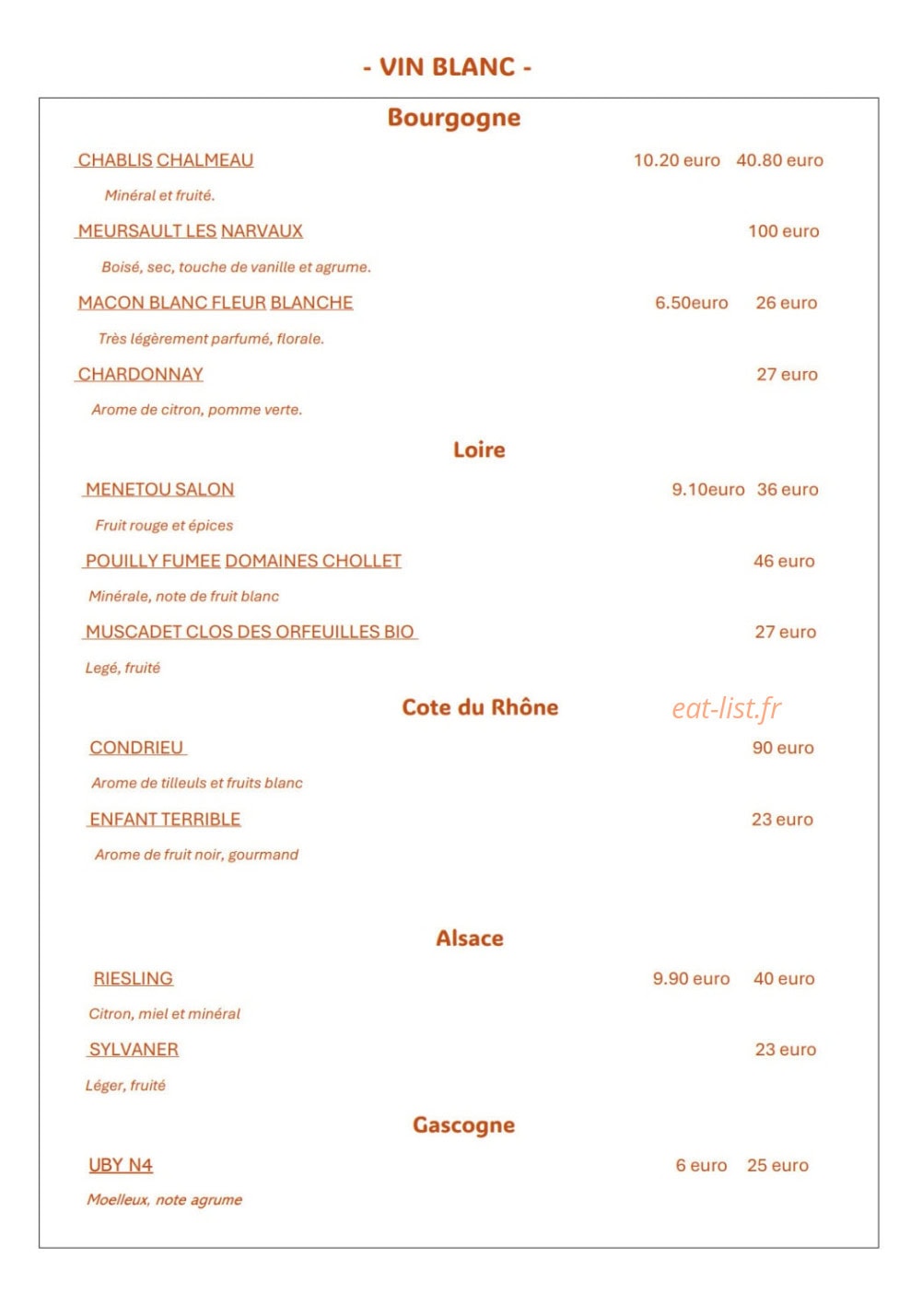 Au Temps Jadis — carte page 7