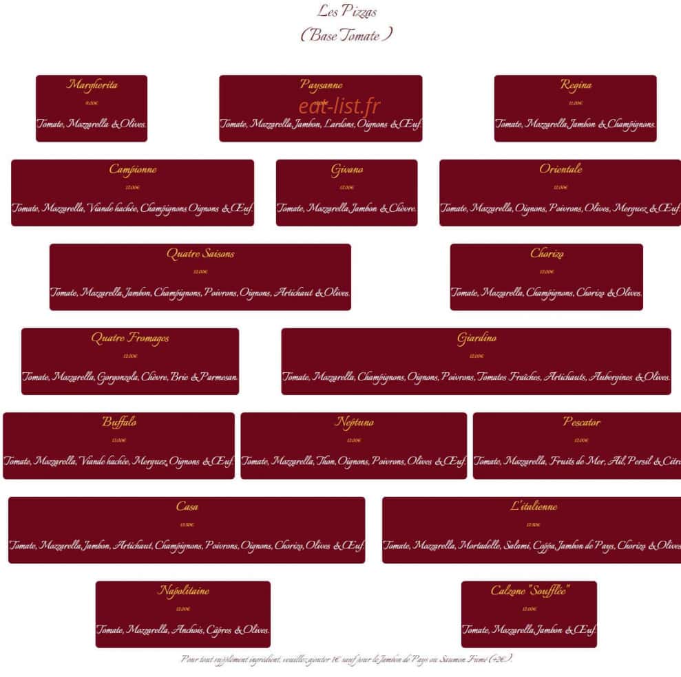 Bella Casa — carte page 4