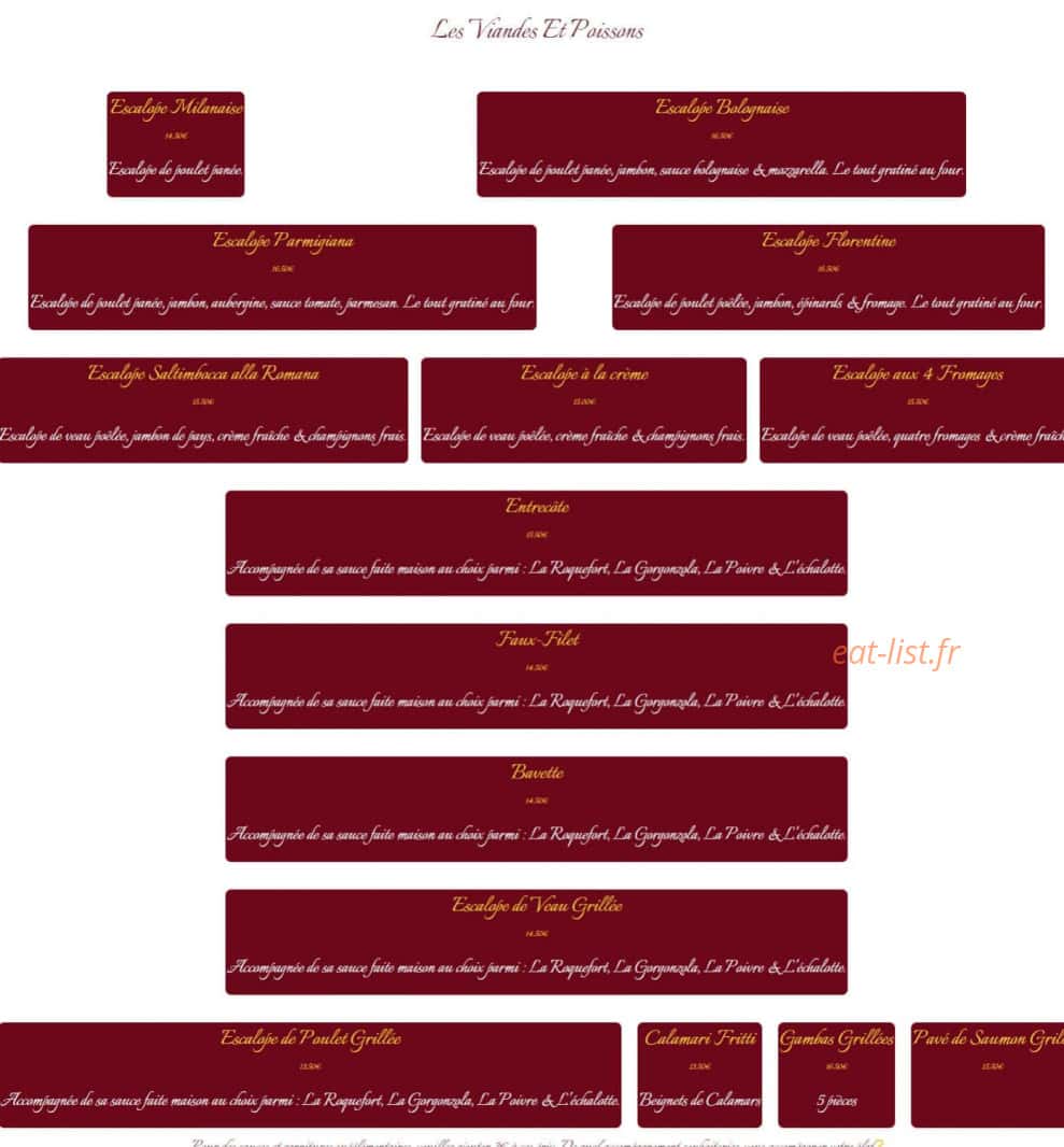 Bella Casa — carte page 5