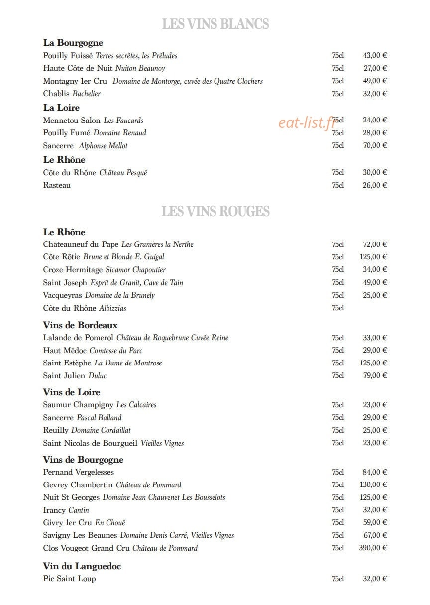 Chez Alex — carte page 6
