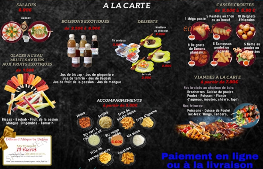 Délices d'Afrique — carte page 5