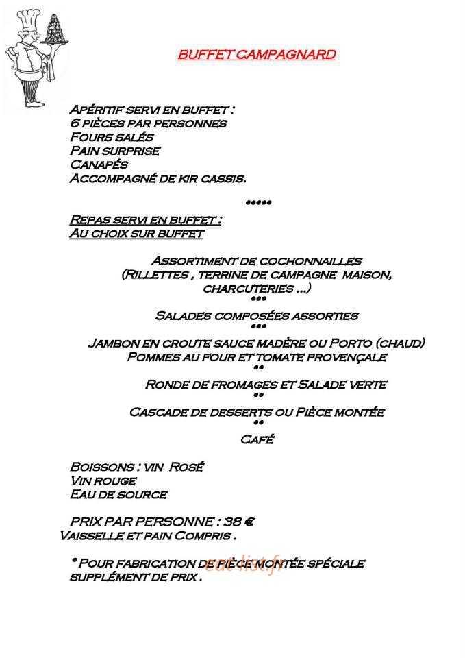 La Fontaine Gourmande — carte page 17