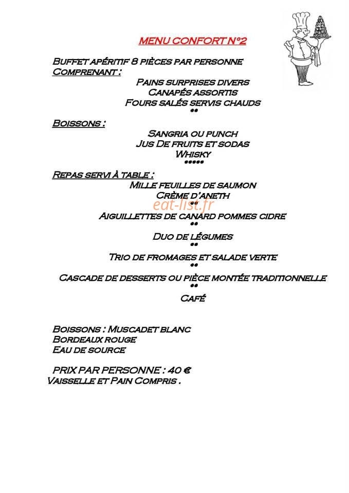 La Fontaine Gourmande — carte page 14