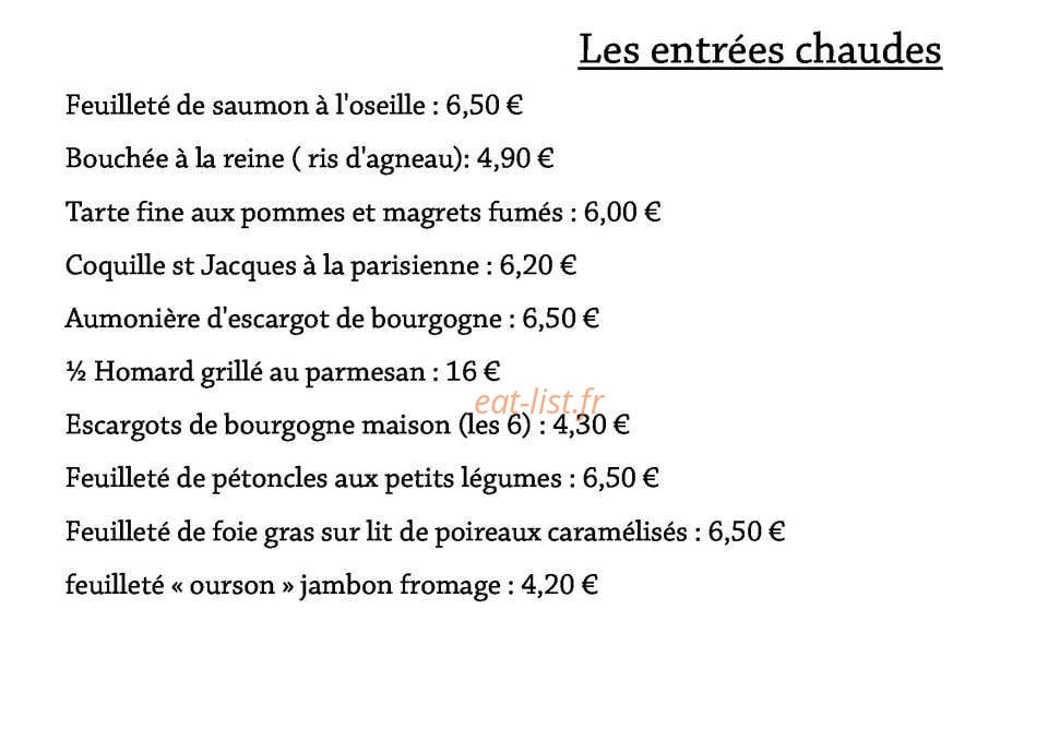 La Fontaine Gourmande — carte page 5