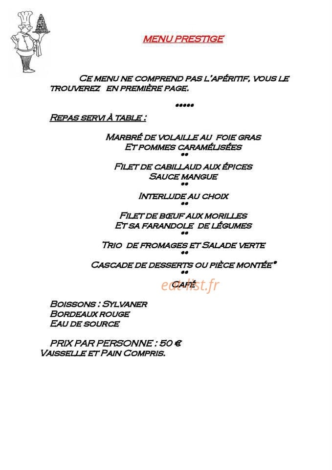 La Fontaine Gourmande — carte page 7