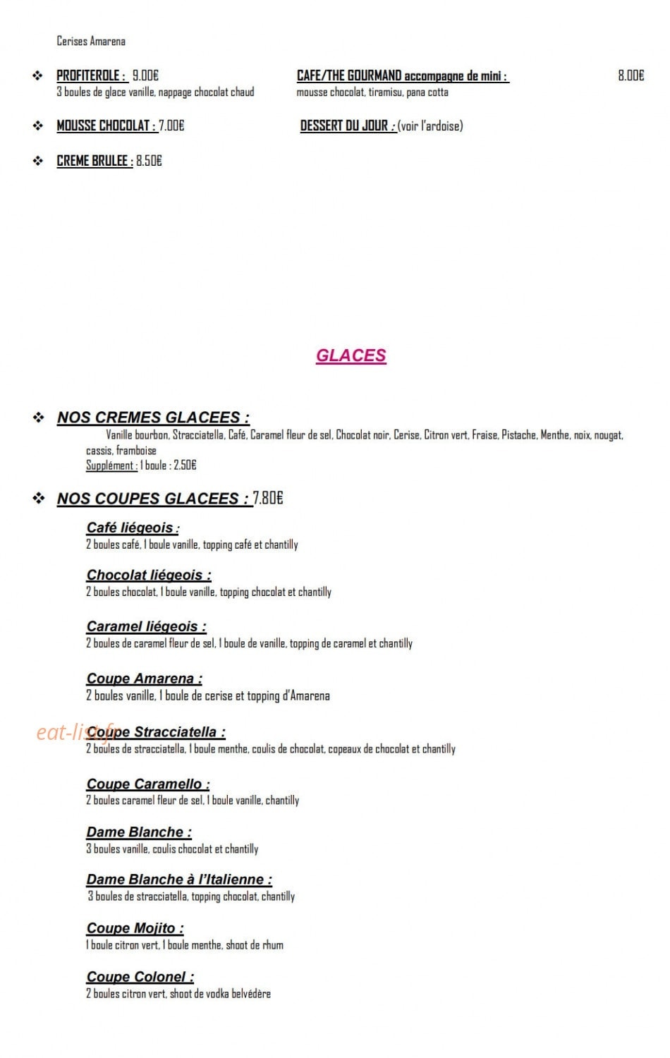 La Primula — carte page 5