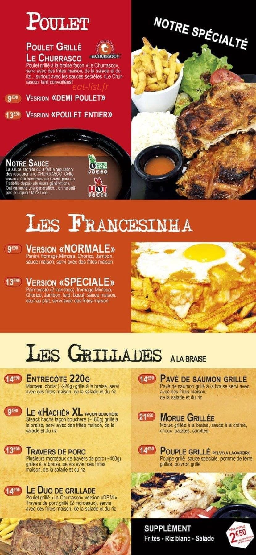 Le Churrasco — carte page 3