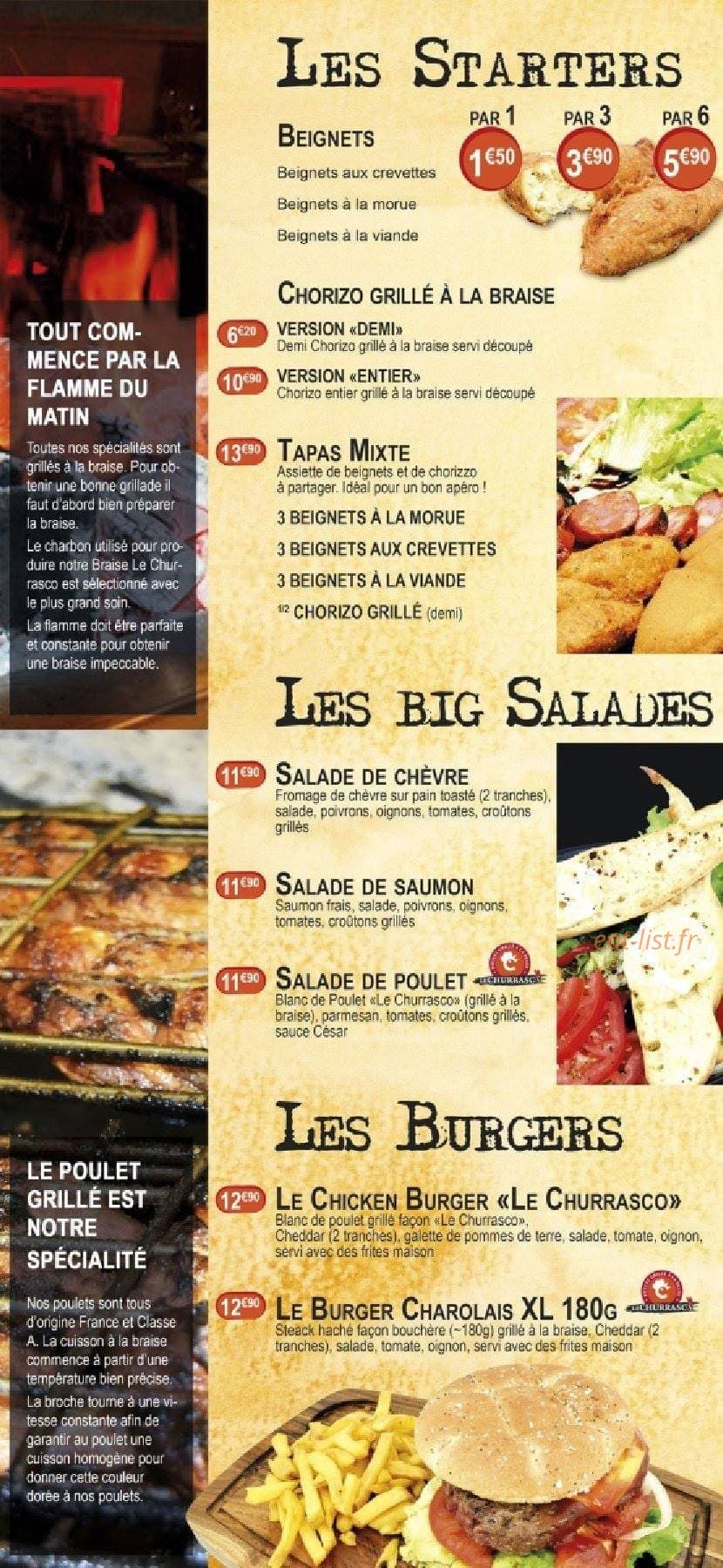 Le Churrasco — carte page 2