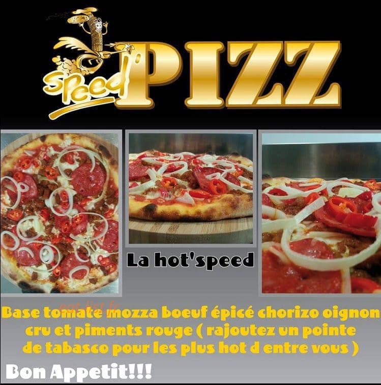Speed'Pizz — carte page 1