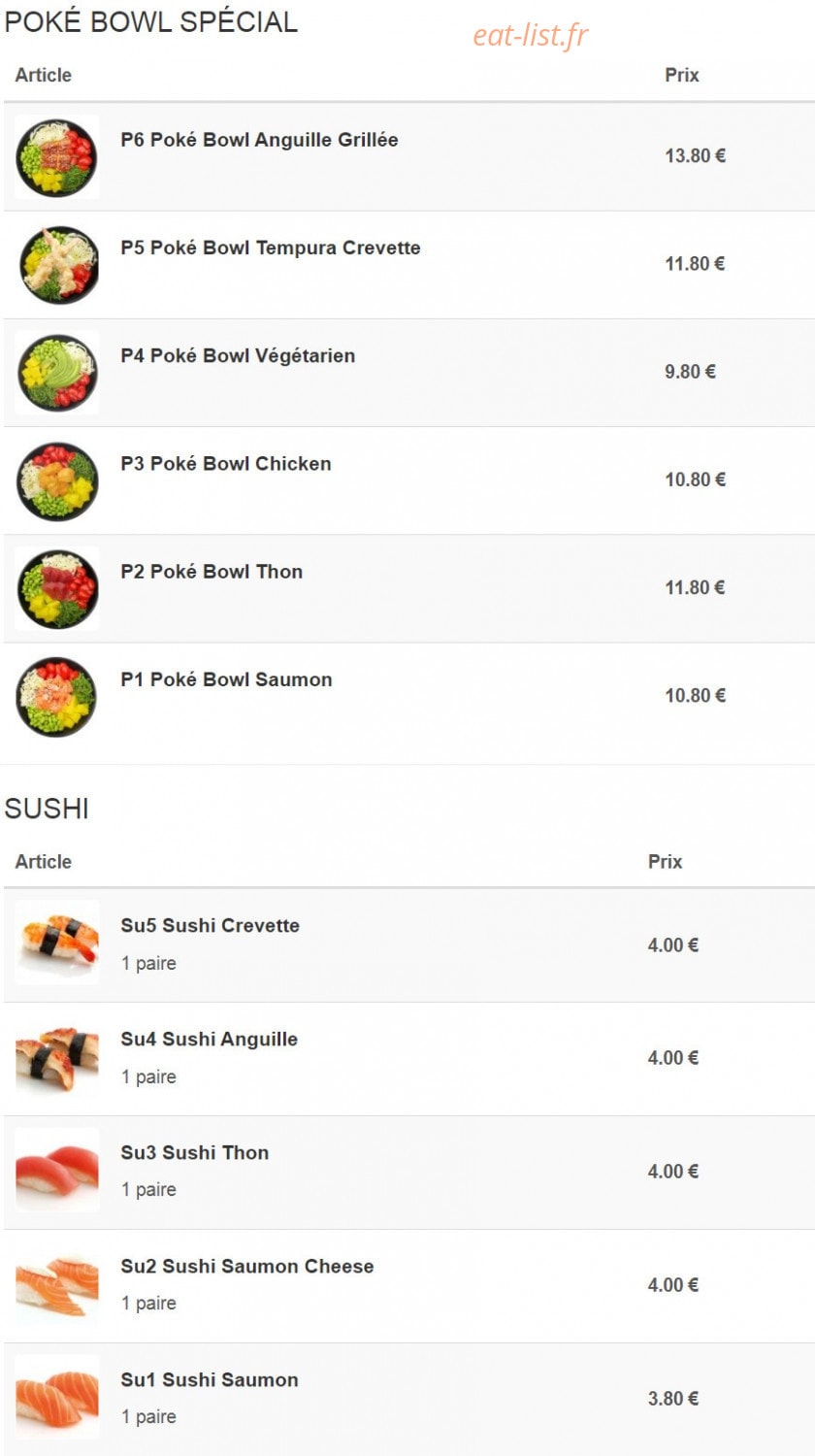 Sushi 81 — carte page 2