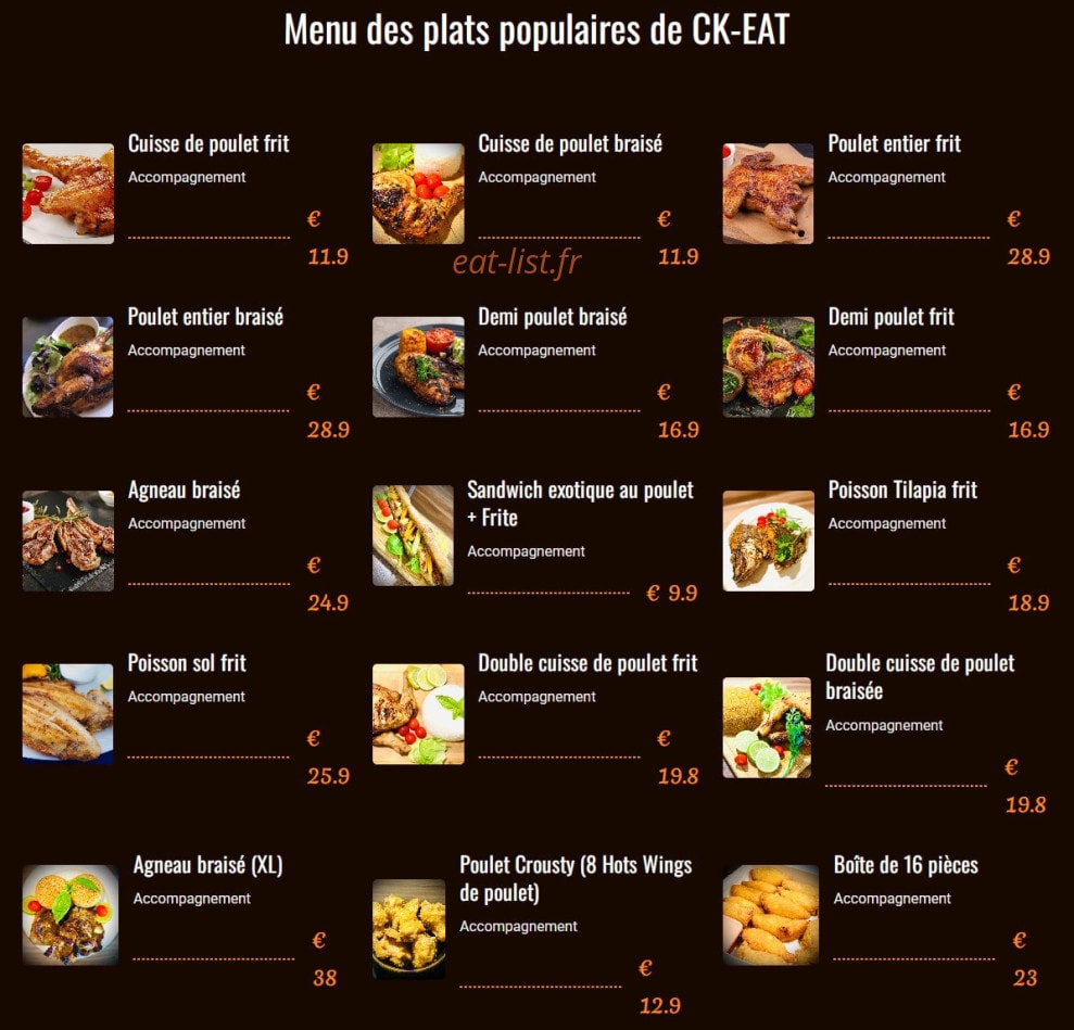 Ck-eat — carte page 1