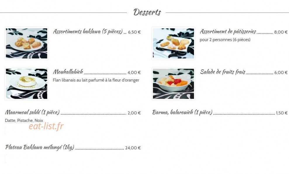 Etoile du liban — carte page 4