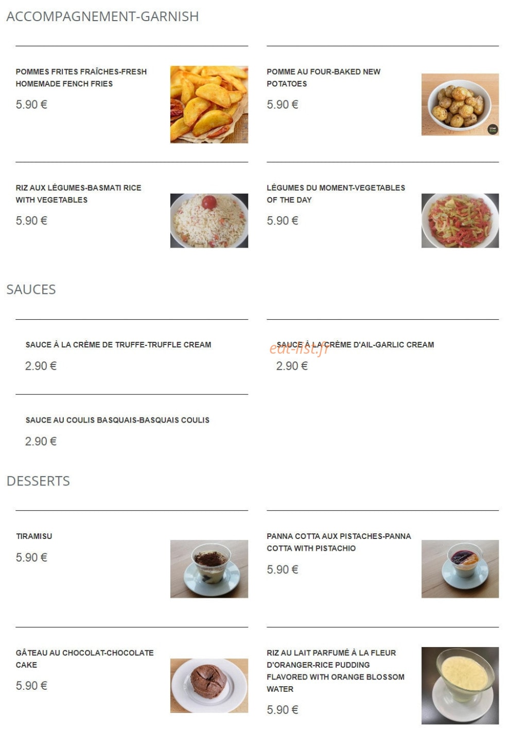 La Roti'nes — carte page 3