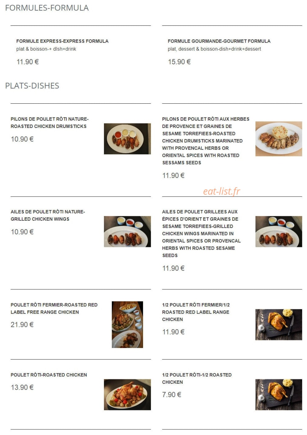 La Roti'nes — carte page 1