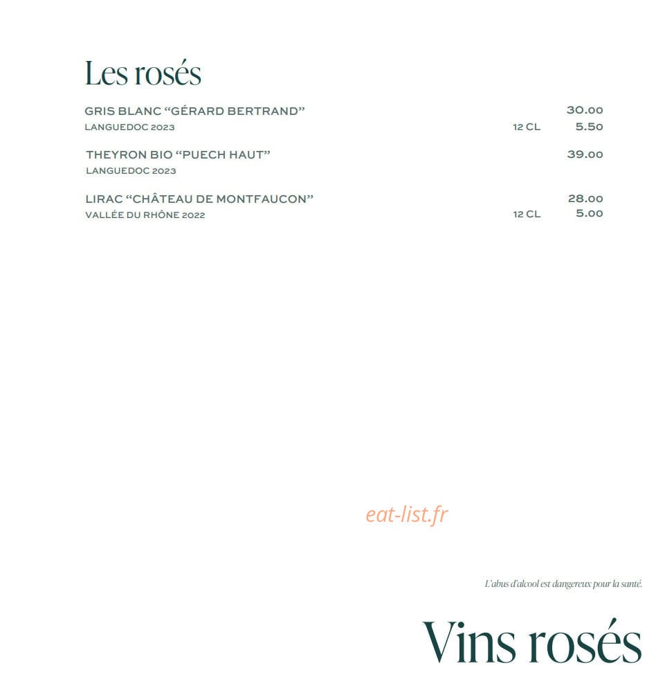 La Table de La Coudraie — carte page 9