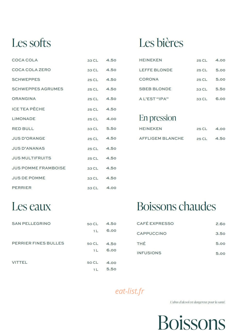 La Table de La Coudraie — carte page 3