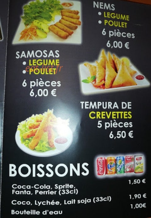 Asia Food — carte page 2