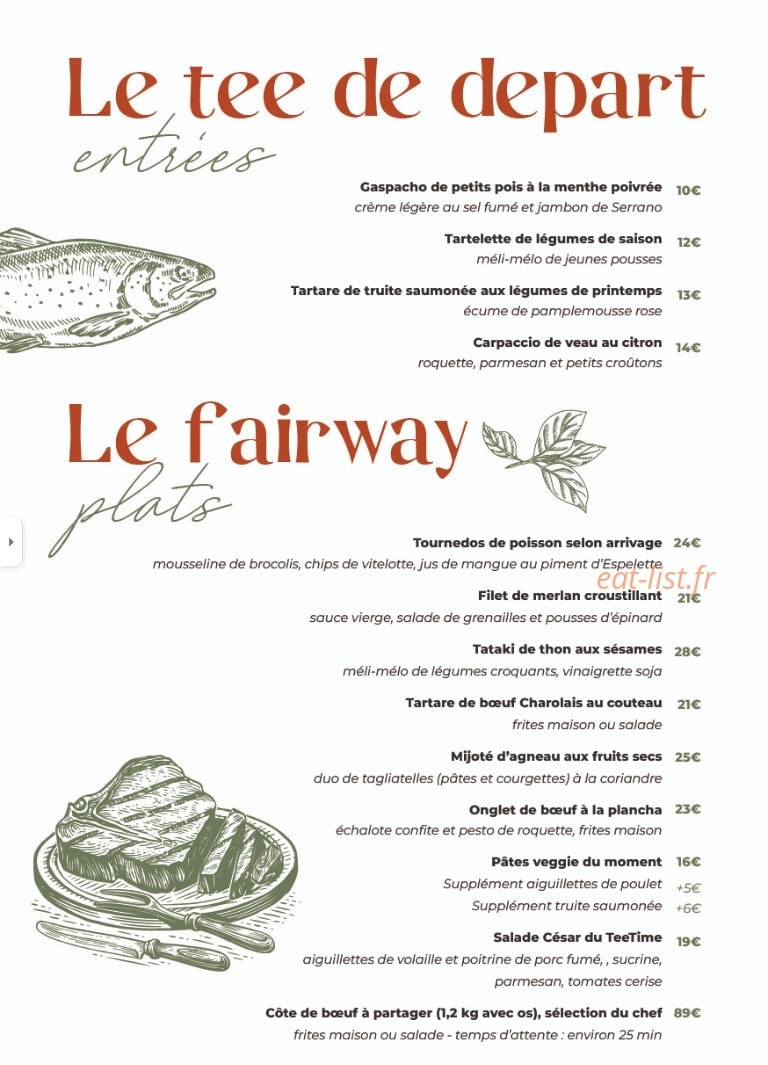 Golf Tee Time Lésigny — carte page 1