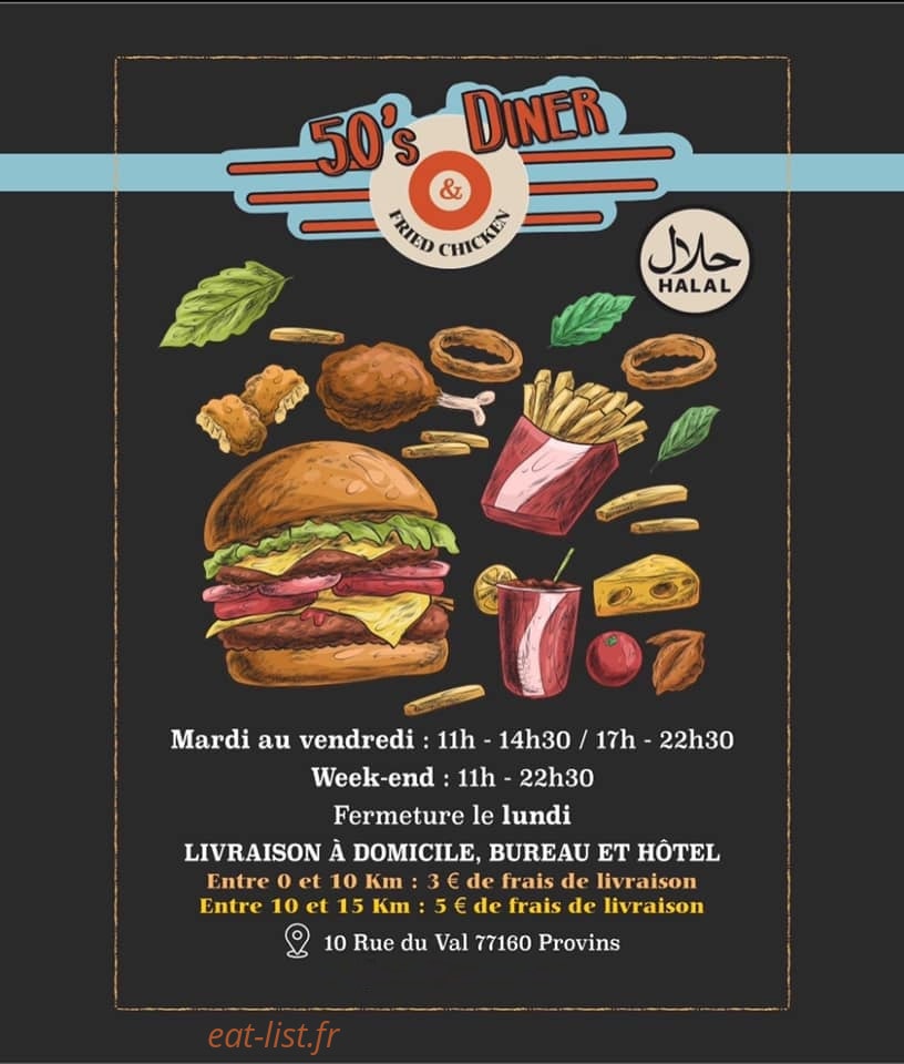50's Diner — carte page 1