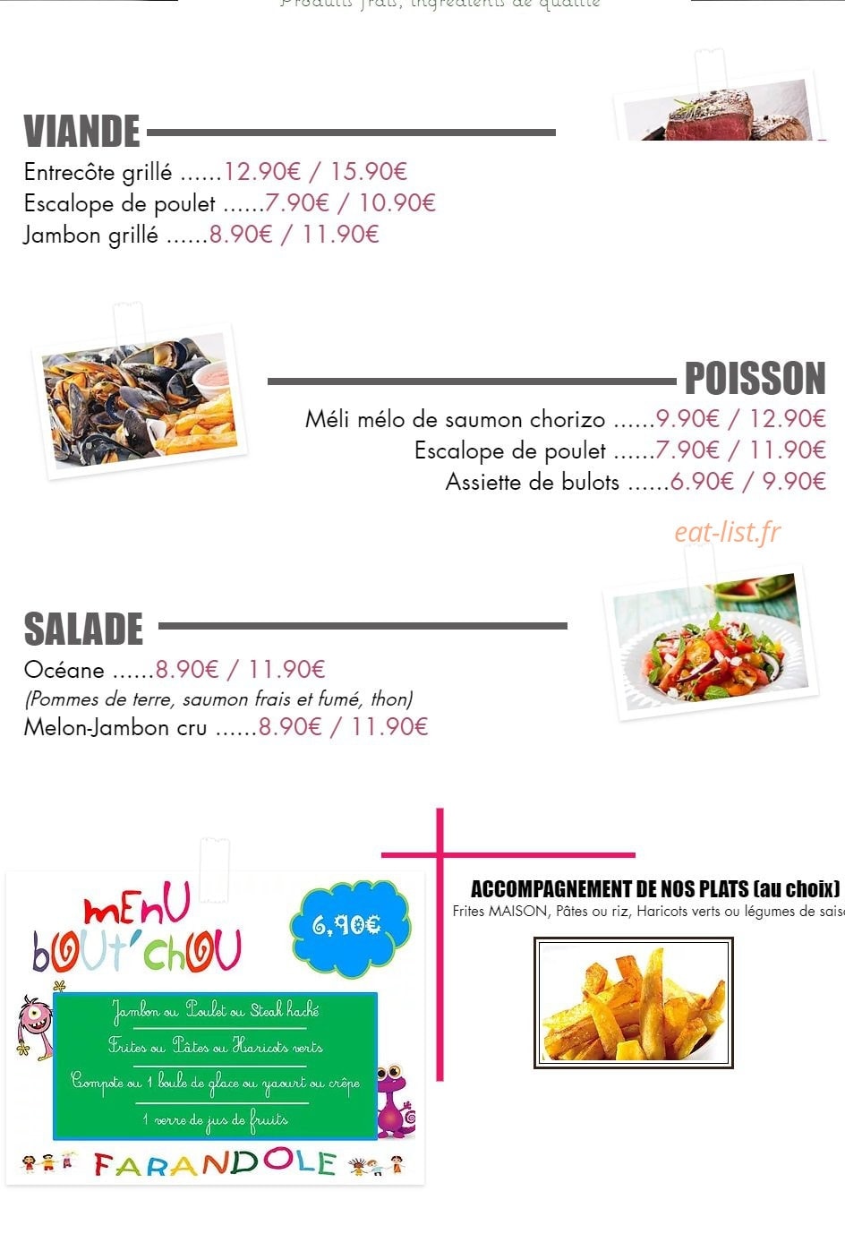 La Farandole — carte page 1