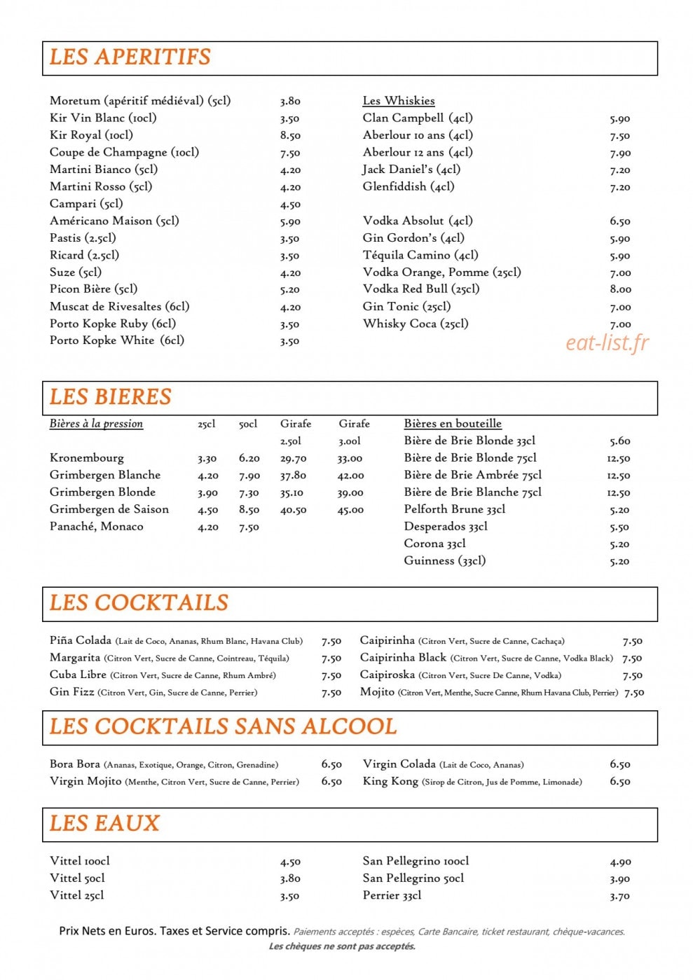 Le Dôme — carte page 1