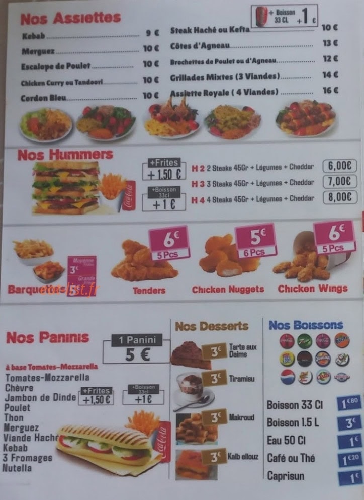 Miam's — carte page 4