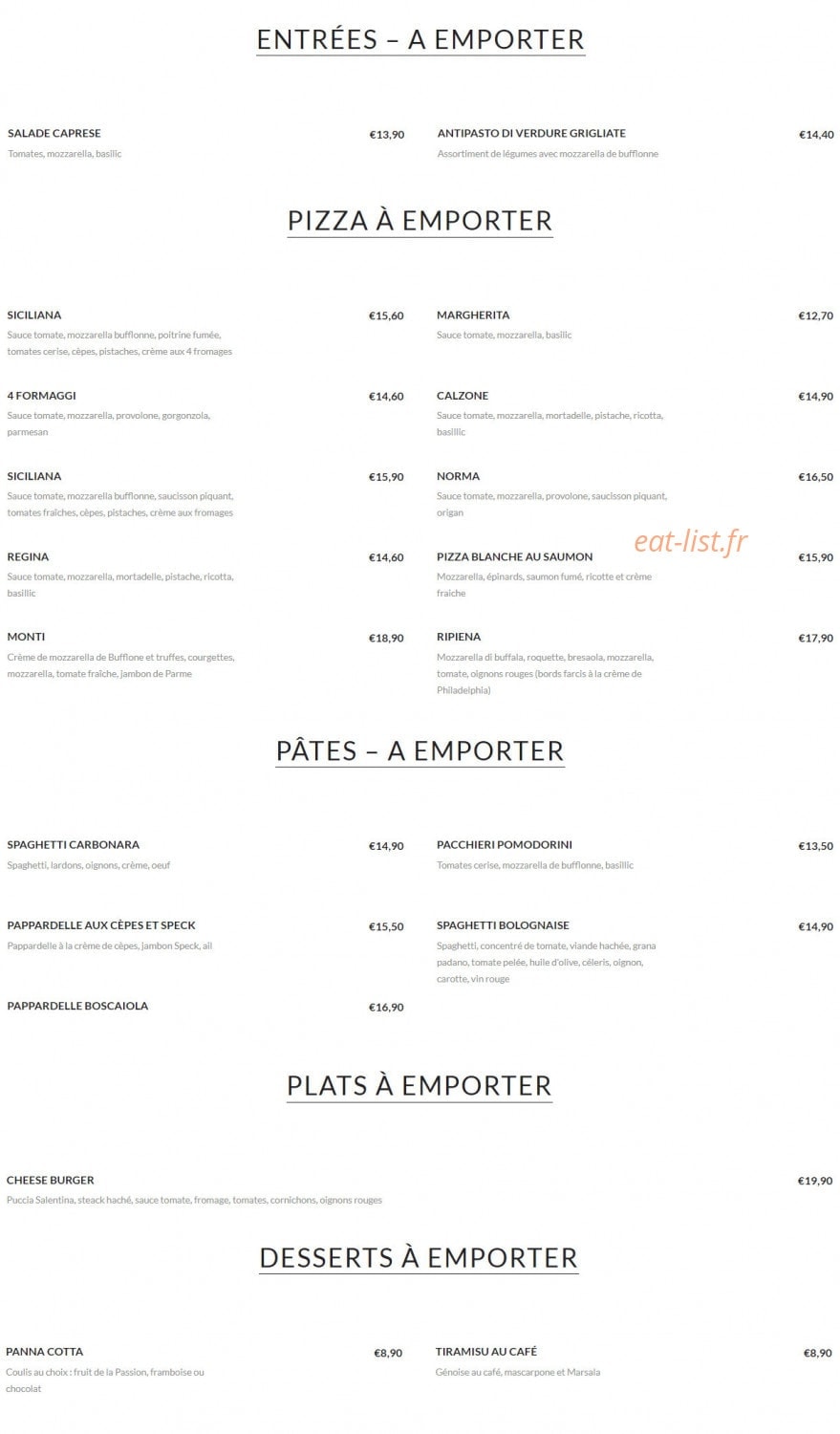 L'Origano — carte page 5