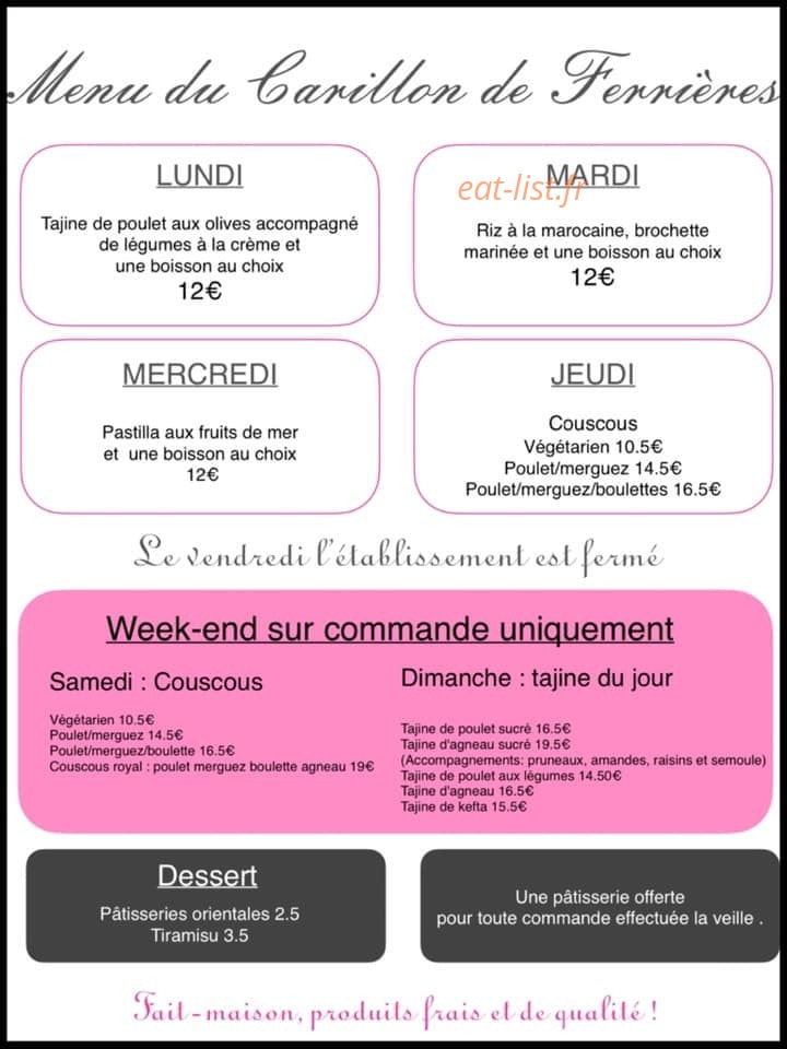 Le Carillon de Ferrières — carte page 1