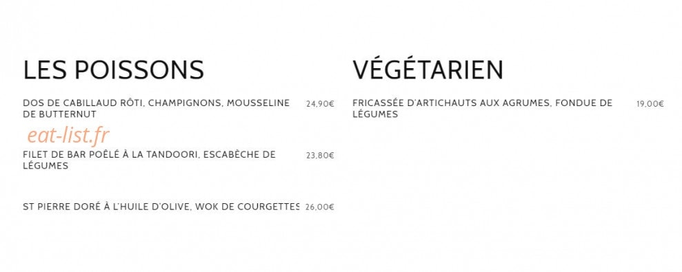 Le Chai — carte page 2