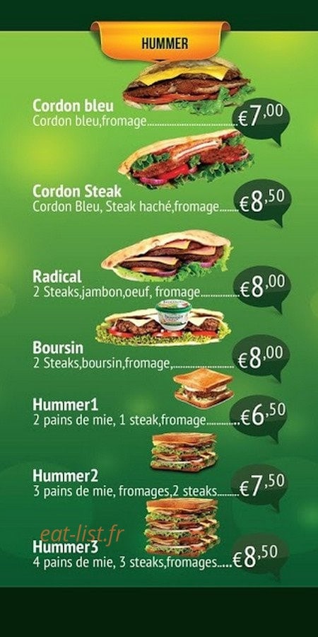Les Platanes food — carte page 3