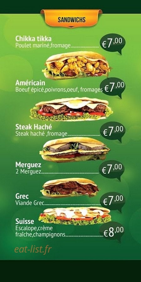 Les Platanes food — carte page 2