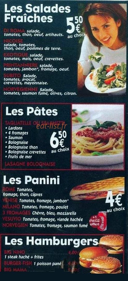 Subito pizza — carte page 2