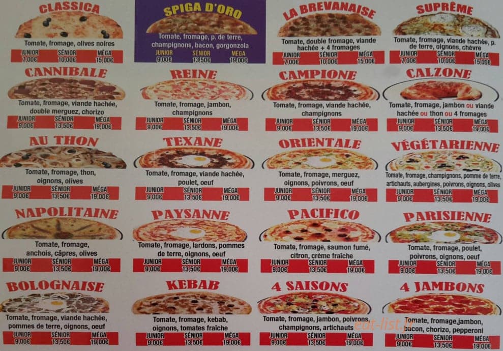 Spiga d'Oro — carte page 3