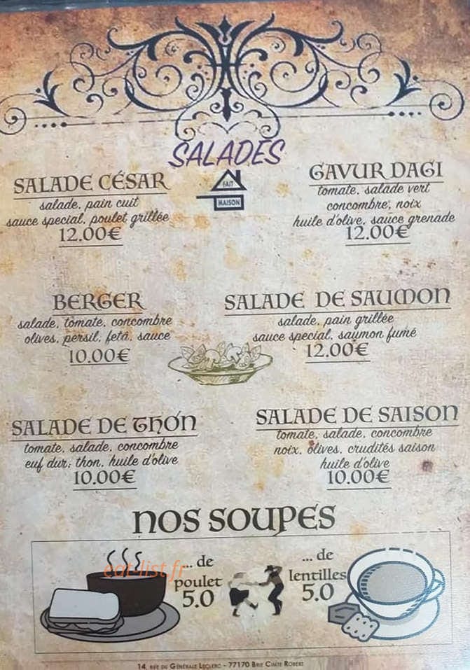 Aux bons amis — carte page 3