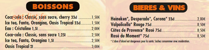 Bella Pizza — carte page 4