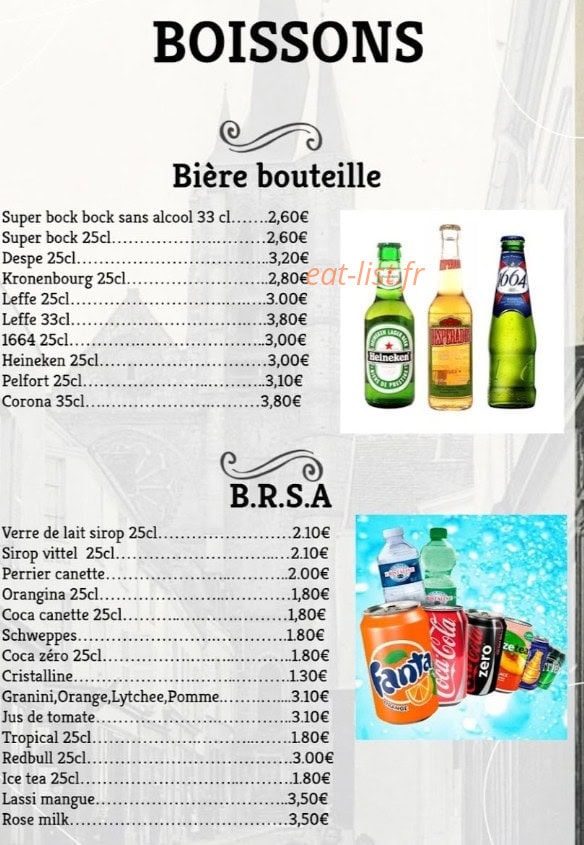 Le Kris café — carte page 5