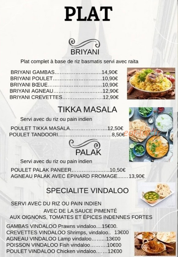 Le Kris café — carte page 3