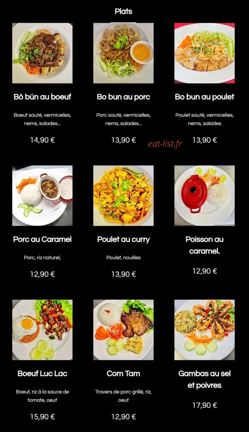 Le P'tit Vietnam — carte page 4