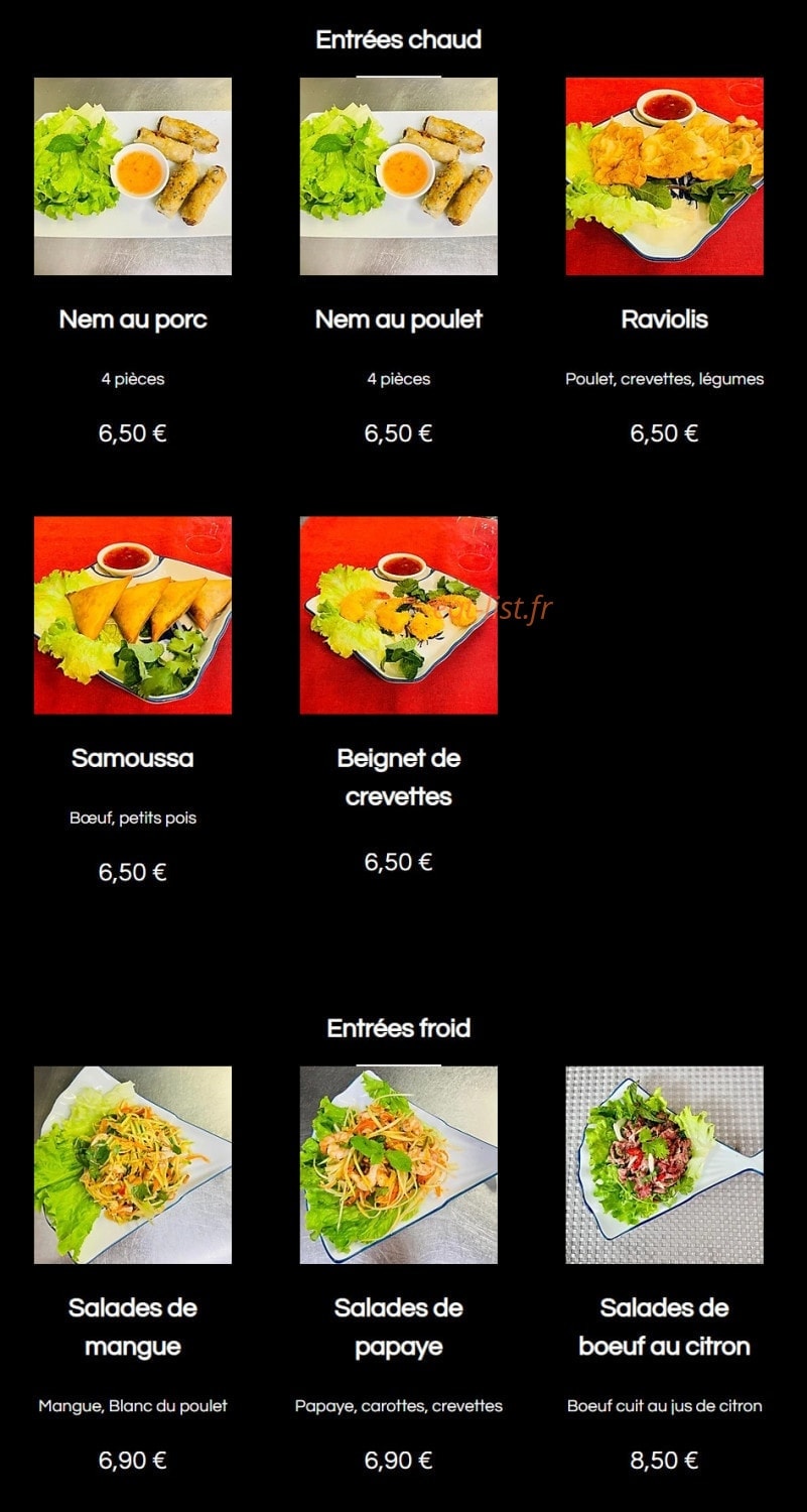 Le P'tit Vietnam — carte page 2