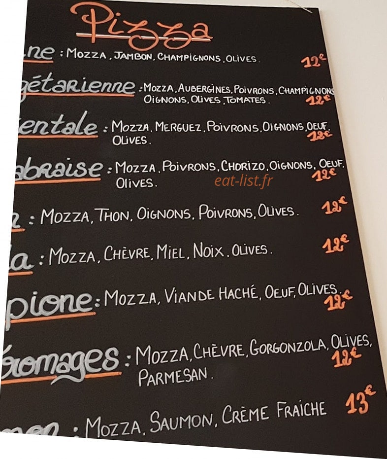 Pizzeria Santa Maria — carte page 1