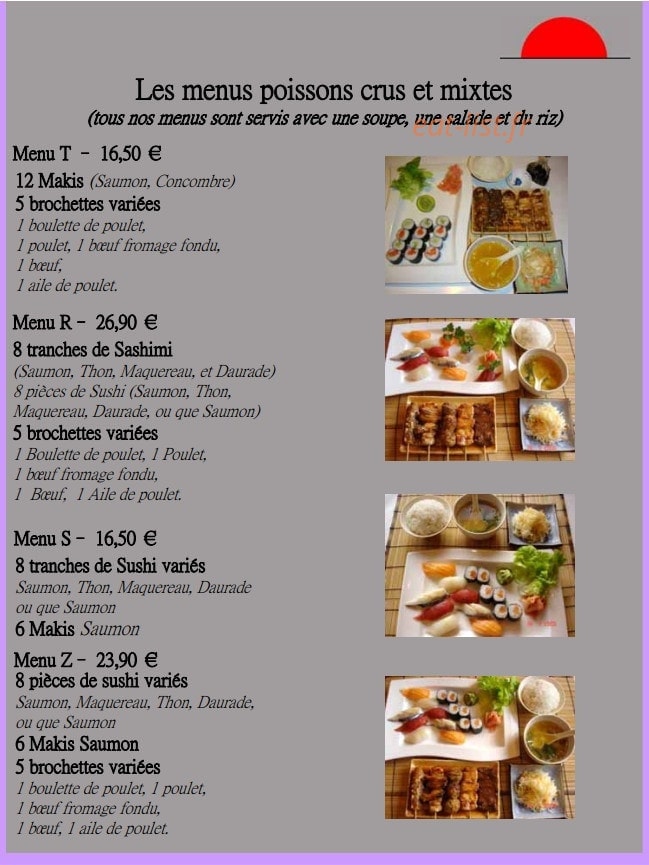 Le Sushi — carte page 7
