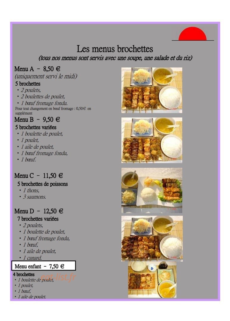 Le Sushi — carte page 4