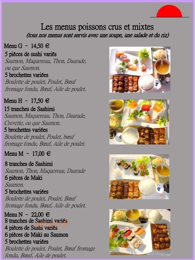 Le Sushi — carte page 6