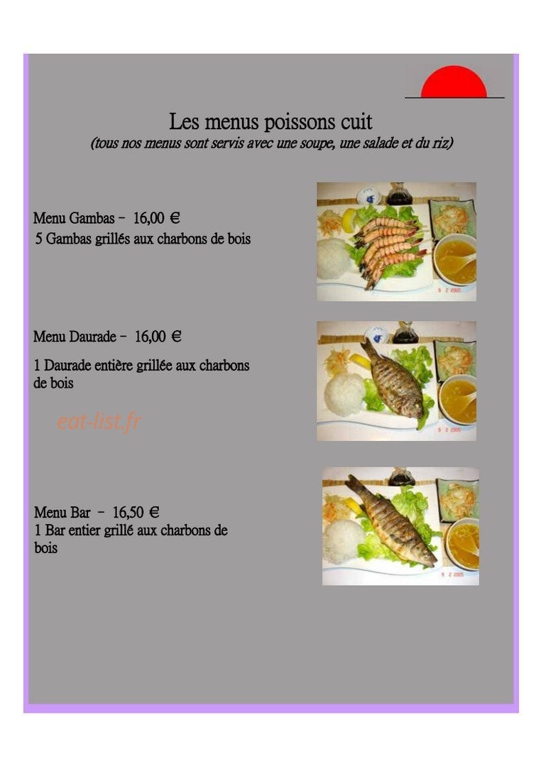 Le Sushi — carte page 8