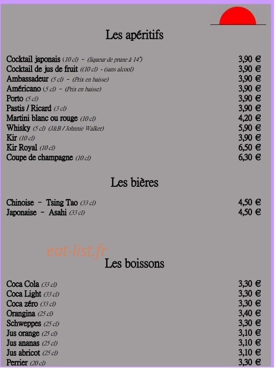 Le Sushi — carte page 3