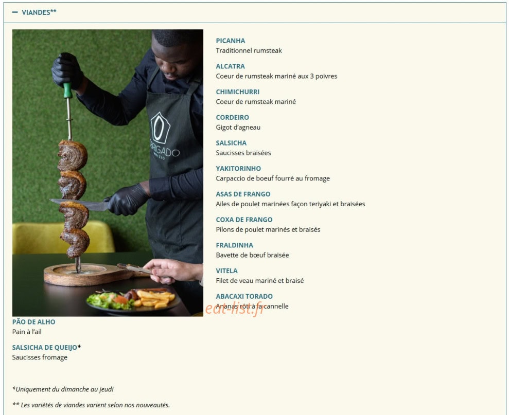 Obrigado Rodizio — carte page 2
