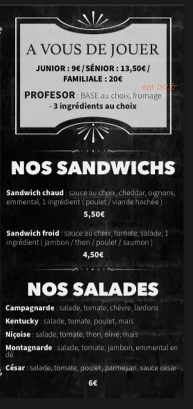 Casa De Pizza — carte page 4