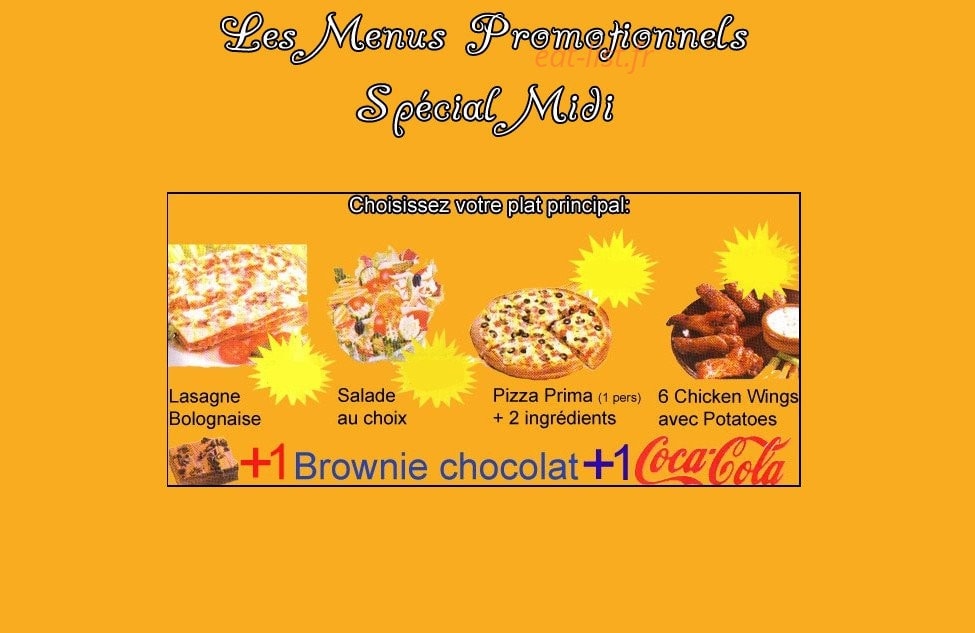 Home's Pizza — carte page 5